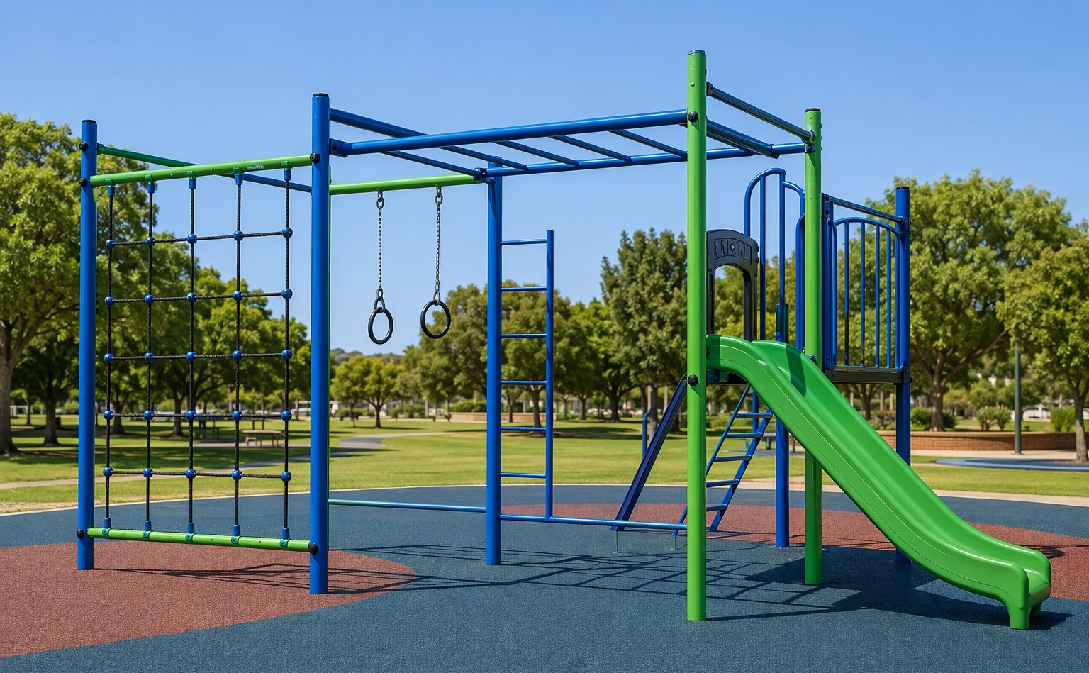 Heavy-duty steel jungle gym